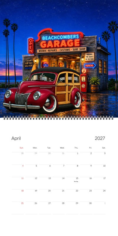 2027 Woodie Neon Calendar JIMZ39-CA