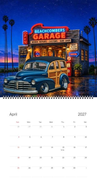 2027 Woodie Neon Calendar LOZ779-CA