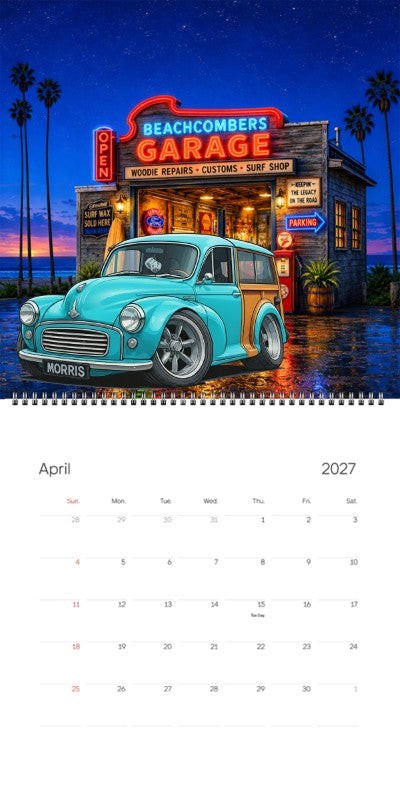 2027 Woodie Neon Calendar MYMORIS-CA