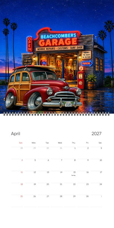 2027 Woodie Neon Calendar SPLNTR-CA