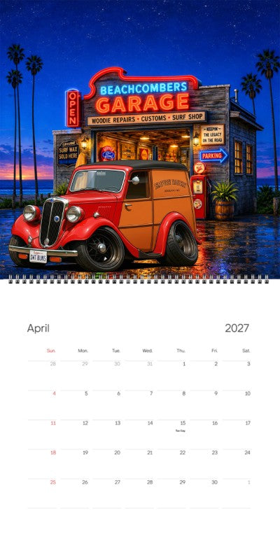 2027 Woodie Neon Calendar SWTBUNS-CA