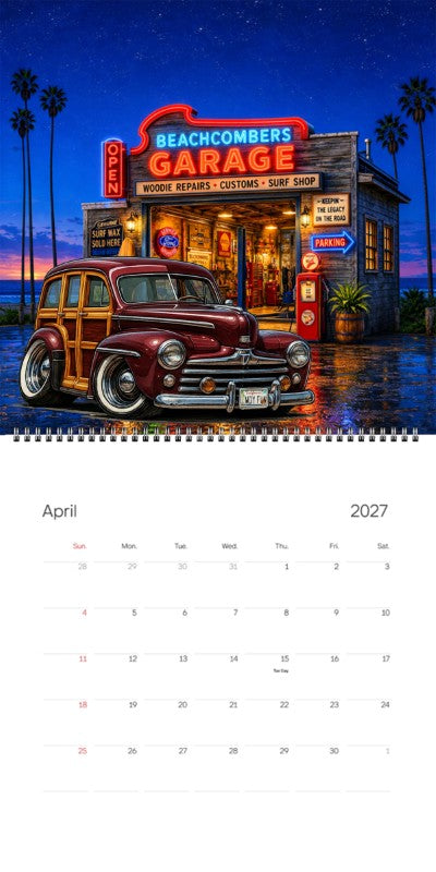 2027 Woodie Neon Calendar WDYFUN-CA