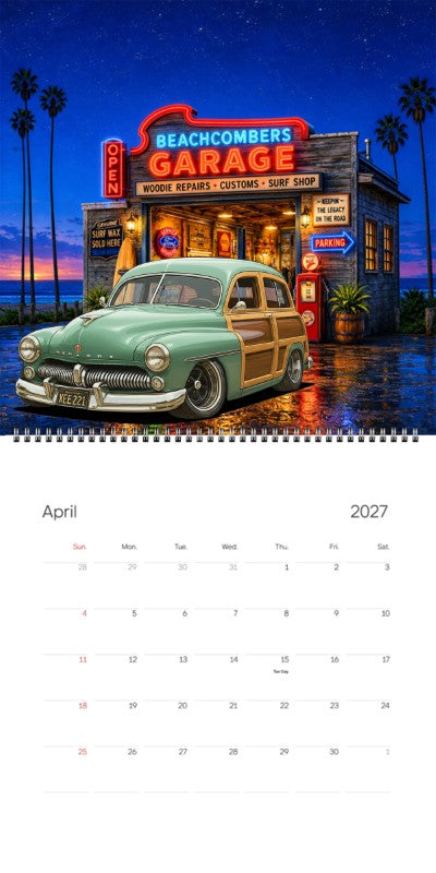 2027 Woodie Neon Calendar XEE221-CA