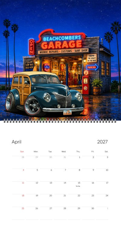 2027 Woodie Neon Calendar Z788WV-UT