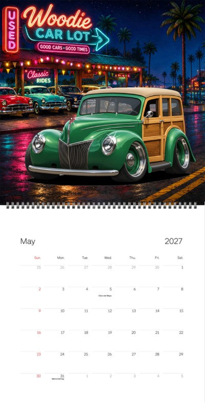 2027 Woodie Neon Calendar 100001-XX