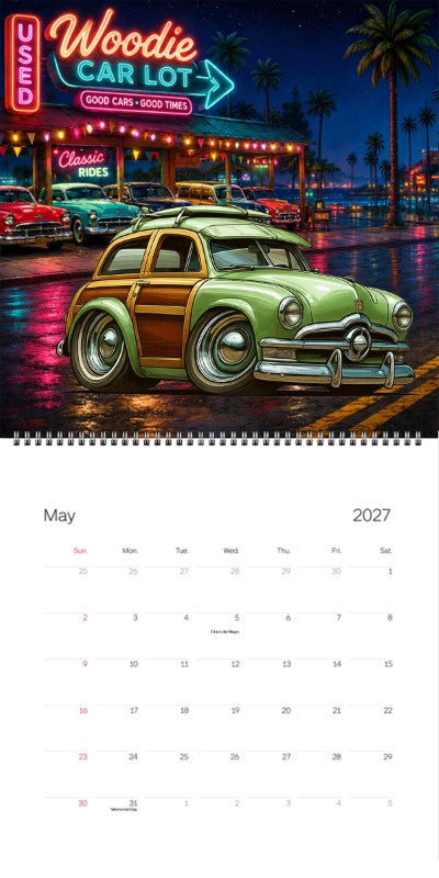2027 Woodie Neon Calendar 100002-XX