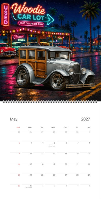 2027 Woodie Neon Calendar 100004-XX