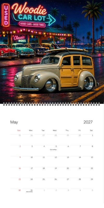 2027 Woodie Neon Calendar 100005-XX