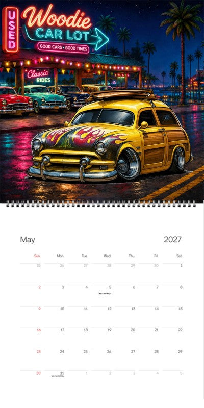 2027 Woodie Neon Calendar 100007-XX