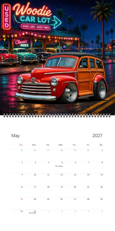 2027 Woodie Neon Calendar 100008-XX