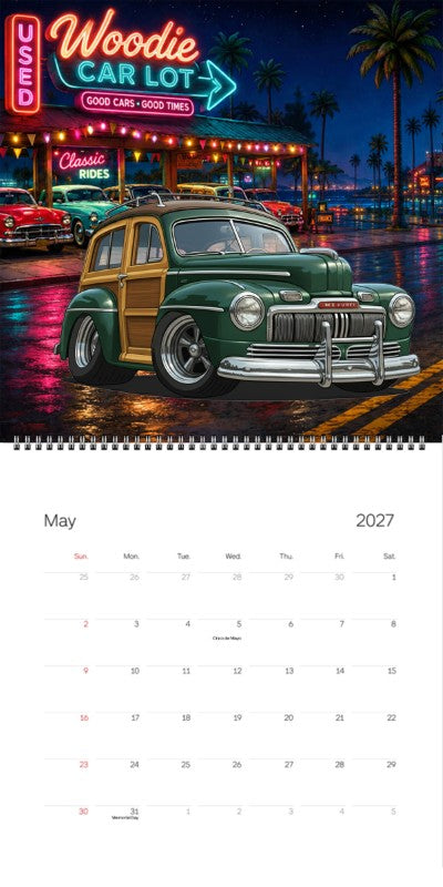 2027 Woodie Neon Calendar 100009-XX