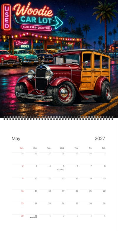 2027 Woodie Neon Calendar 100010-XX