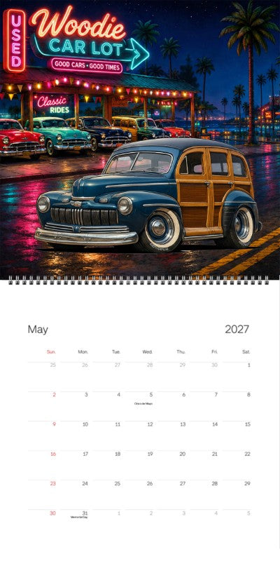 2027 Woodie Neon Calendar 100011-XX