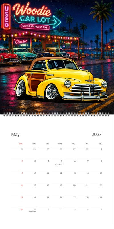 2027 Woodie Neon Calendar 100013-XX