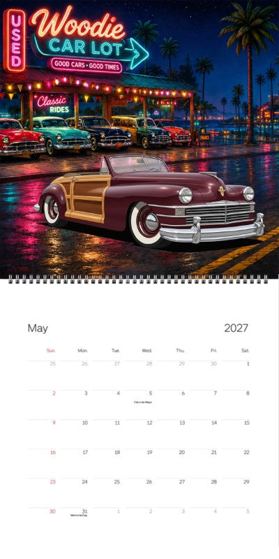 2027 Woodie Neon Calendar 100016-XX