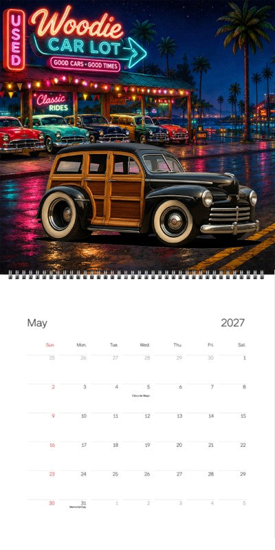 2027 Woodie Neon Calendar 100017-XX