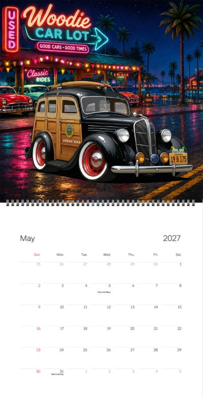 2027 Woodie Neon Calendar 19B175-CA