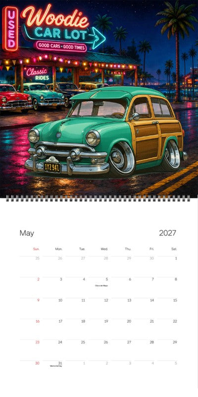 2027 Woodie Neon Calendar 1Y2941-CA