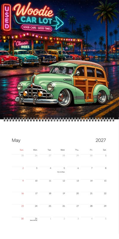 2027 Woodie Neon Calendar 200010-XX
