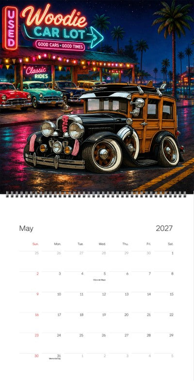2027 Woodie Neon Calendar 2A5294-CA