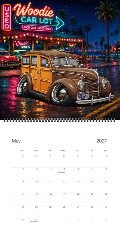 2027 Woodie Neon Calendar 2G1933-CA