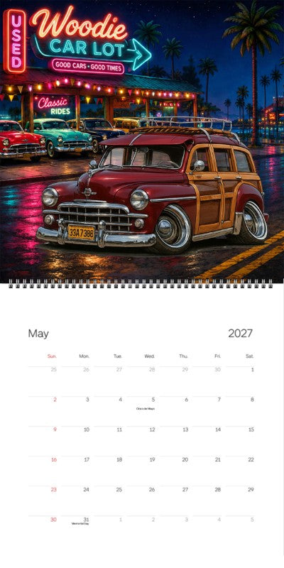 2027 Woodie Neon Calendar 33A7398-CA