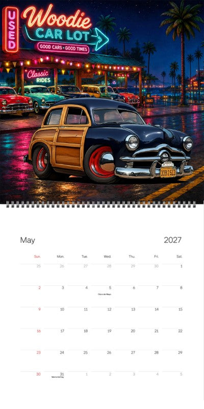 2027 Woodie Neon Calendar 33B2513-CA