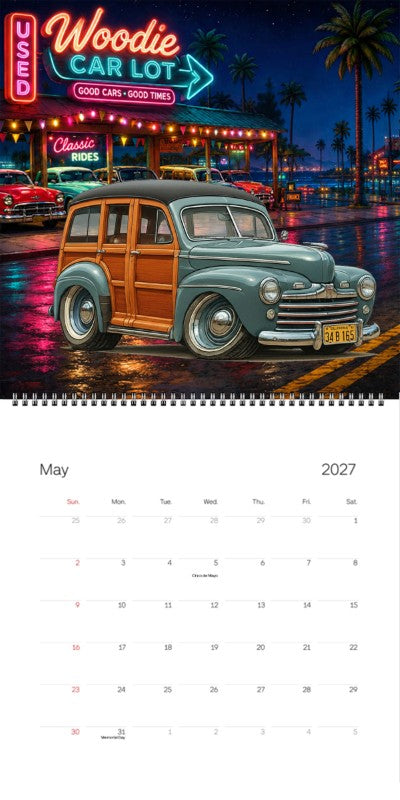 2027 Woodie Neon Calendar 34B165-CA