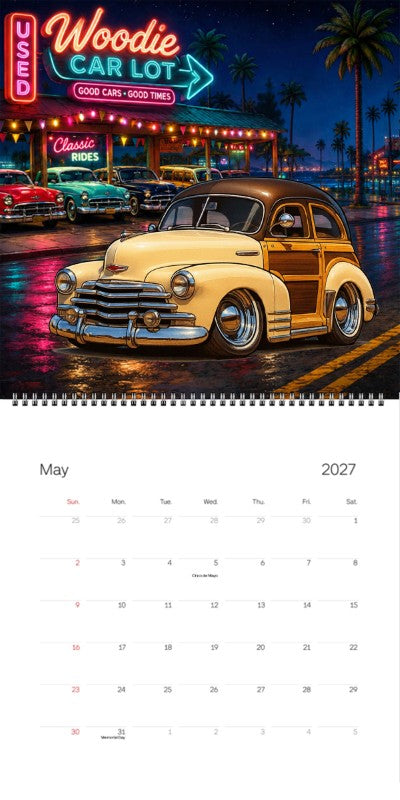 2027 Woodie Neon Calendar 38A9772-CA