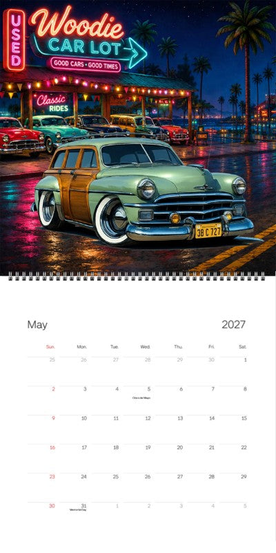 2027 Woodie Neon Calendar 38C727-CA