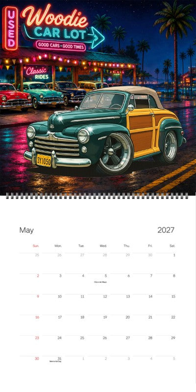 2027 Woodie Neon Calendar 3Y1050-CA