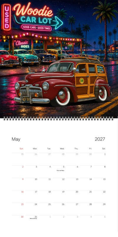 2027 Woodie Neon Calendar 42F777-CA
