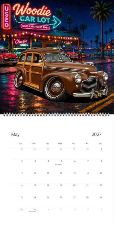 2027 Woodie Neon Calendar 46A117-CA