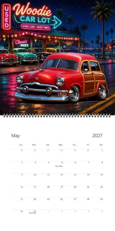 2027 Woodie Neon Calendar 48G714-CA