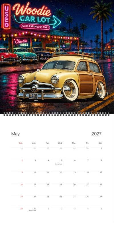 2027 Woodie Neon Calendar 49763-OR