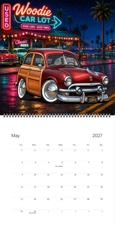 2027 Woodie Neon Calendar 51DRFUL-CA
