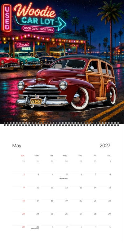 2027 Woodie Neon Calendar 56B5754-CA