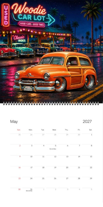 2027 Woodie Neon Calendar 5KKC416-CA