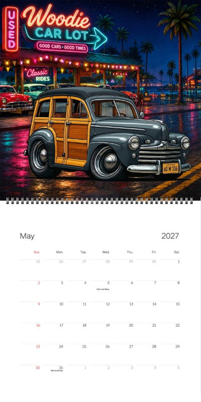 2027 Woodie Neon Calendar 60M336-CA