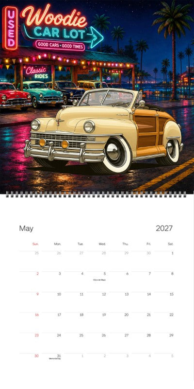 2027 Woodie Neon Calendar 66R173-CA