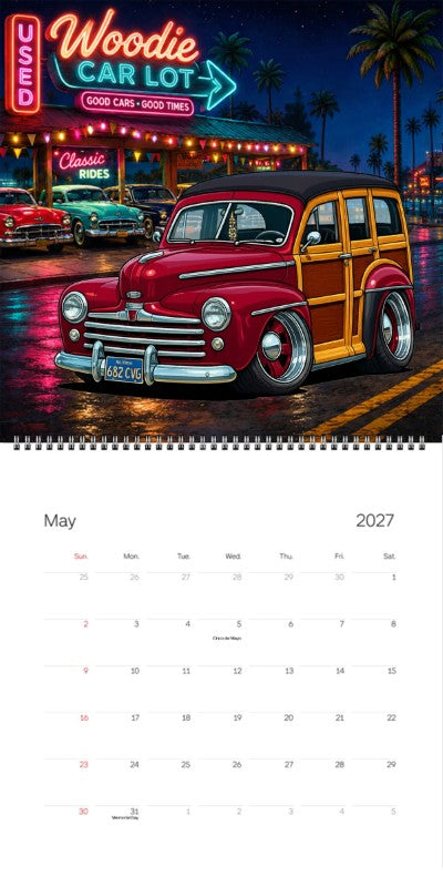 2027 Woodie Neon Calendar 682CVG-CA