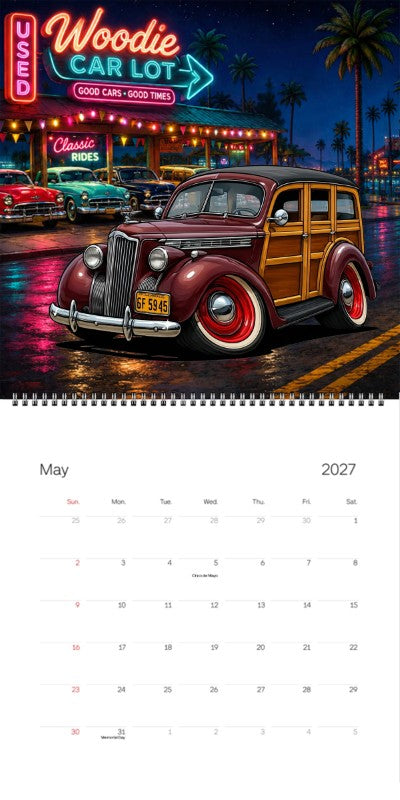2027 Woodie Neon Calendar 6F5945-CA