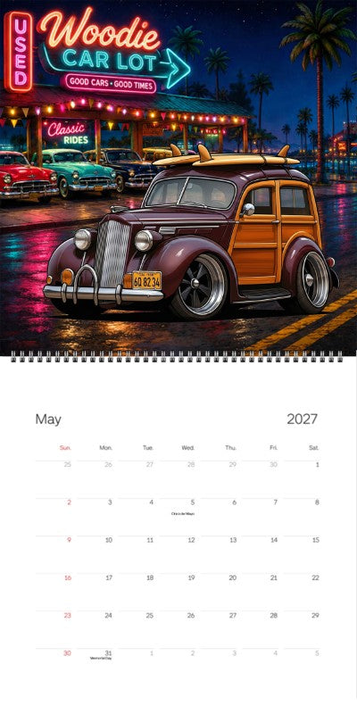 2027 Woodie Neon Calendar 6Q8234-CA
