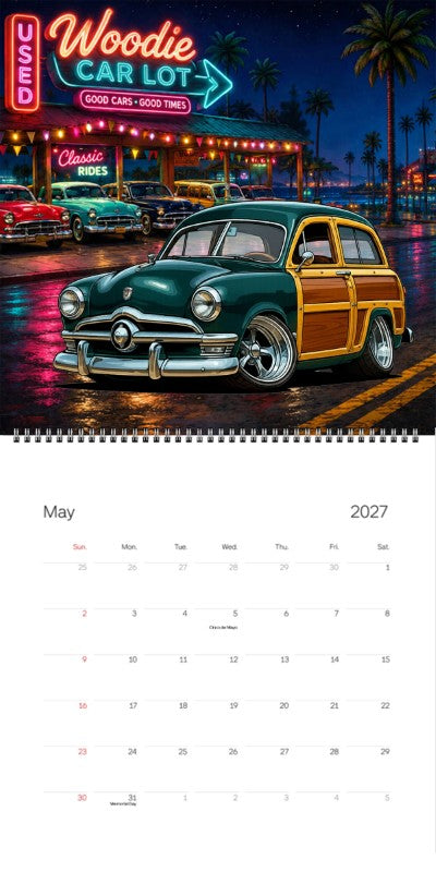 2027 Woodie Neon Calendar 78F241-CA