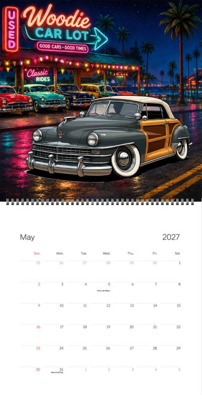 2027 Woodie Neon Calendar 80A4323-CA