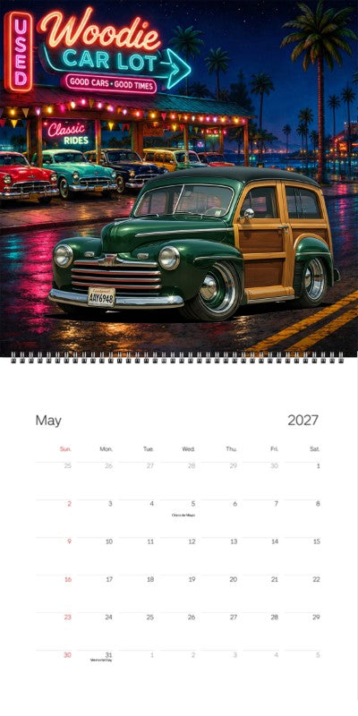 2027 Woodie Neon Calendar AAY6948-WA
