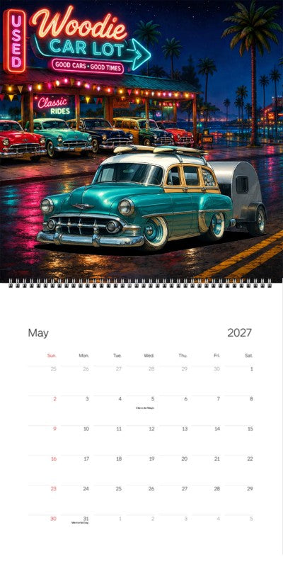 2027 Woodie Neon Calendar B31876-CO