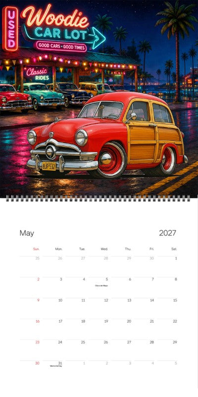 2027 Woodie Neon Calendar BJP532-CA
