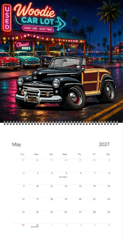 2027 Woodie Neon Calendar BPP575-CA