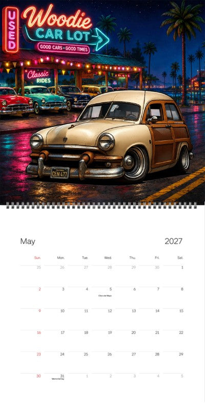 2027 Woodie Neon Calendar CEN477-CA
